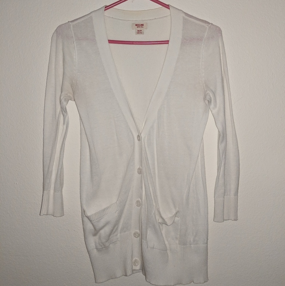 Mossimo White Cardigan